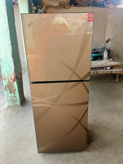 PEL Glass Door Refrigerator 6250 (Abstract Gold) - Mint Condition