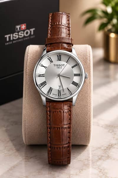 Stylish Men’s Leather Date Working Watch – Brand New Arrival