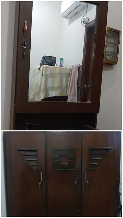 3 Almirah set and Dressing