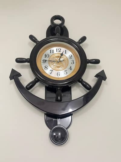 Classic Nautical Anchor Design Wall Clock
