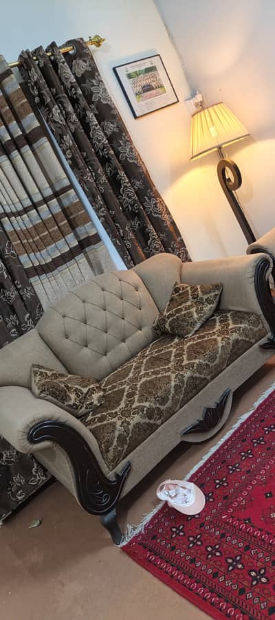 7 seater sofa with cushions