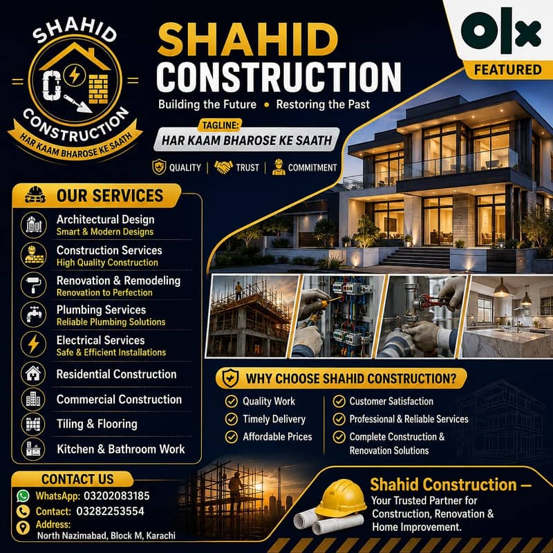 Construction & Renovation services 0
