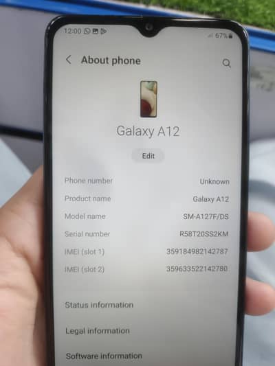 Samsung Mobile A12