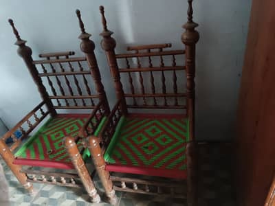 Wooden chairs