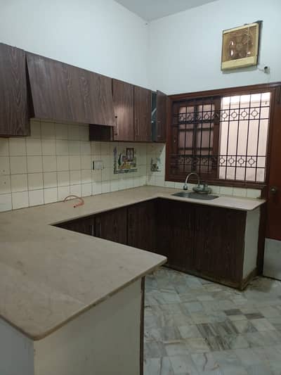 three bed dd ground floor portion for rent in johar