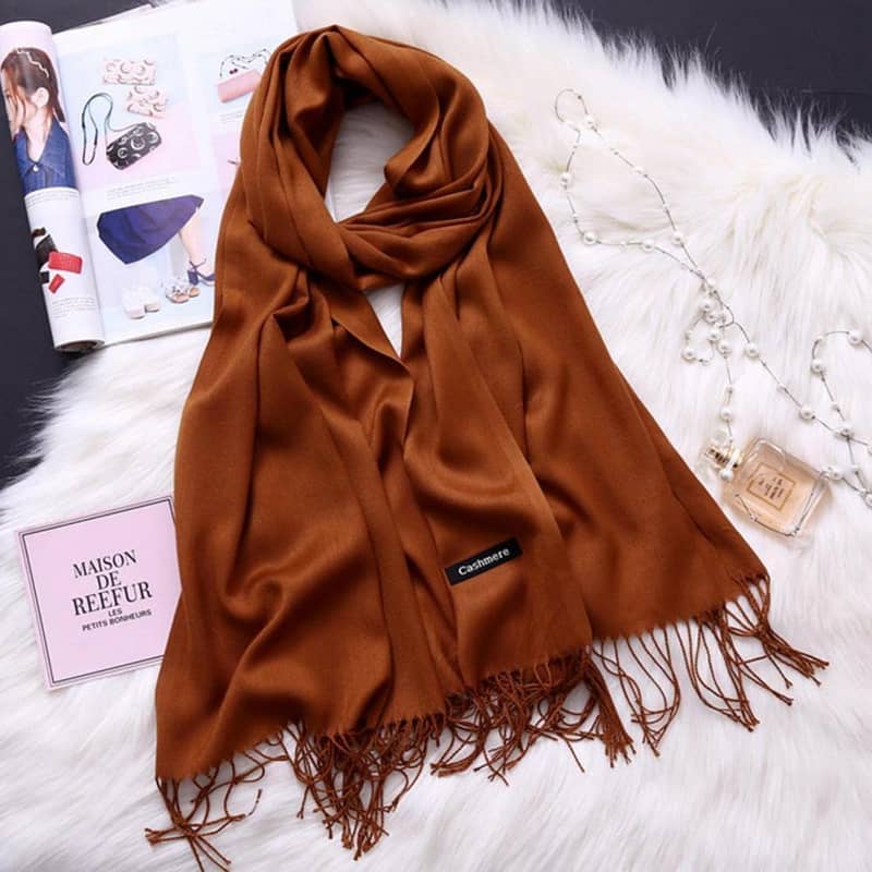 wool shawl brown 0
