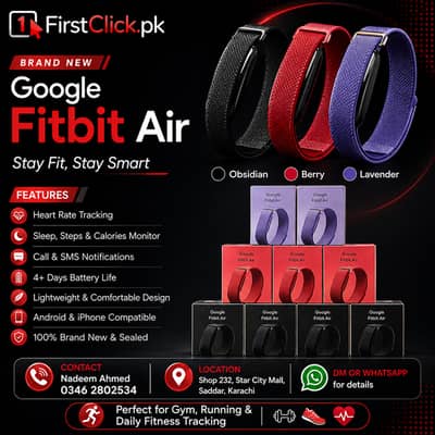 Brand New Fitbit Smart Fitness Tracker | Google Fitbit Air For Sale