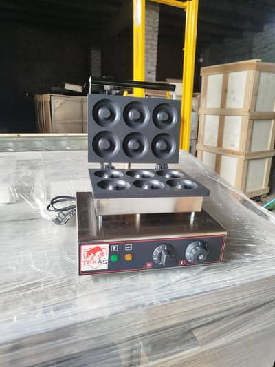 commercial 6-Hole Electric Waffle Donut Maker Machine