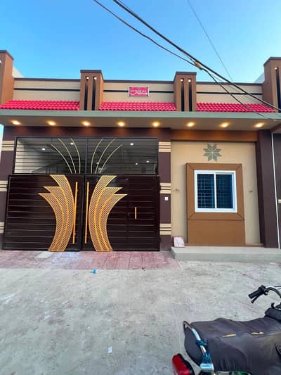 Road qamar Road Canal view New brand luxury 4 marly singal story house for sale