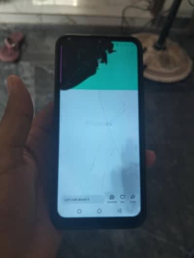 Infinix hot 8  with box and charger