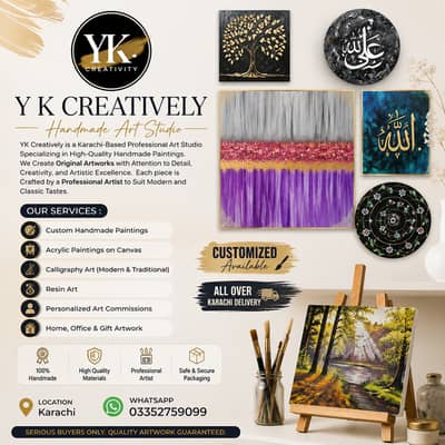 Calligraphy Arts - Customized Paintings - Handmade Arts - Acyralic Art