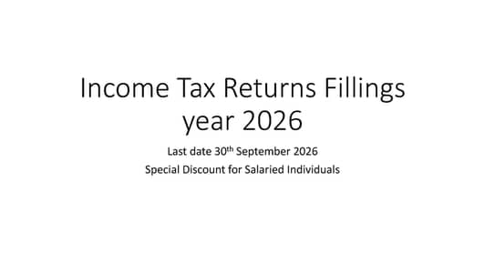 INCOME TAX RETURNS FILING SERVICES