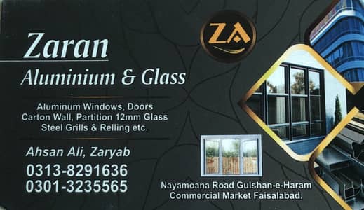 Zaran aluminium & Glass | Free Measurements & estimate