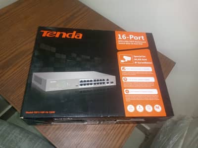 Tenda 16-Port PoE Switch (Model: TEF1118P-16-150W) 03002562540