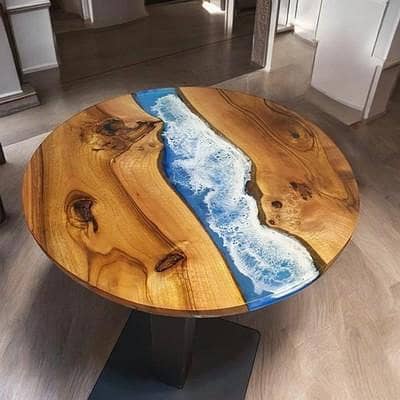 Epoxy Resin Coffee Table Ravi Design Solid wood 03019225195