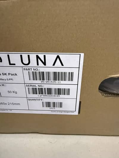 Soluna 5kw, 16kw, 32kw Lithium Ion Batteries available