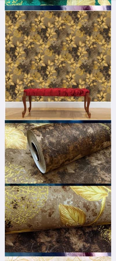 Wallpaper-pop ceiling-roller blinds-PVC wall panel