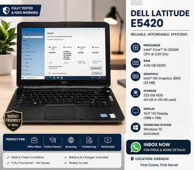 Dell latitude E5420 Laptop urgently sale