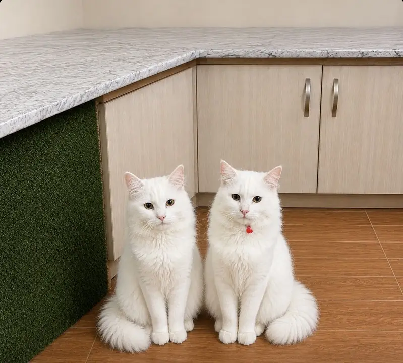 Beautiful Pure White Persian cats Pair — photo 3