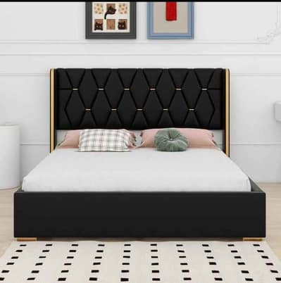 Single bed-Single poshish bed-furniture for sale-bed with side table