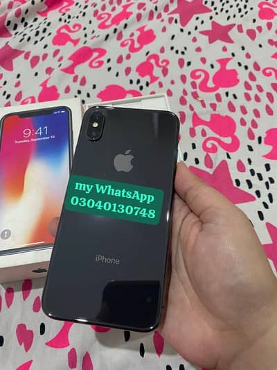 iphone X 256 GB storage full box urgent for sale