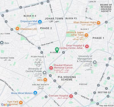 12 Marla Commercial Plot For rent In Johar Town Phase 2 - Block R1 Near Shadawal Chowk