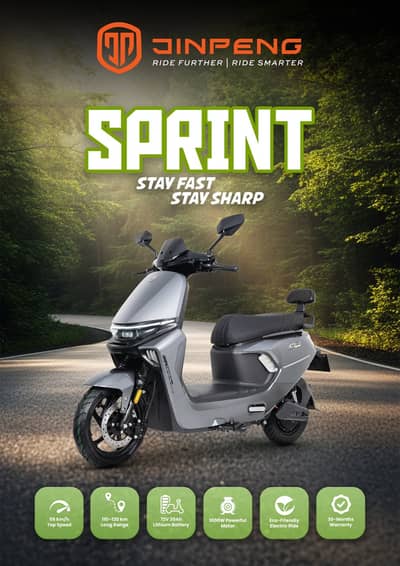 Jinpeng Sprint Electric Scooty | 1000W | 120KM Range | Electric Scooty