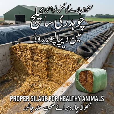 Silage/Corn Silage/Maki Silage/Animal Feeds چوہدری سائیلج