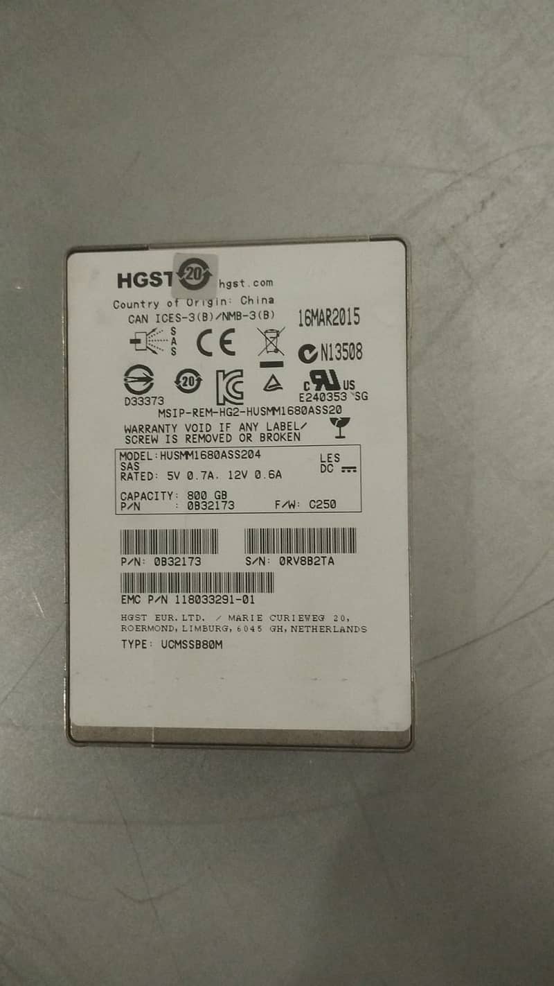 SAS Hard Drives & Solid State Drives 6
