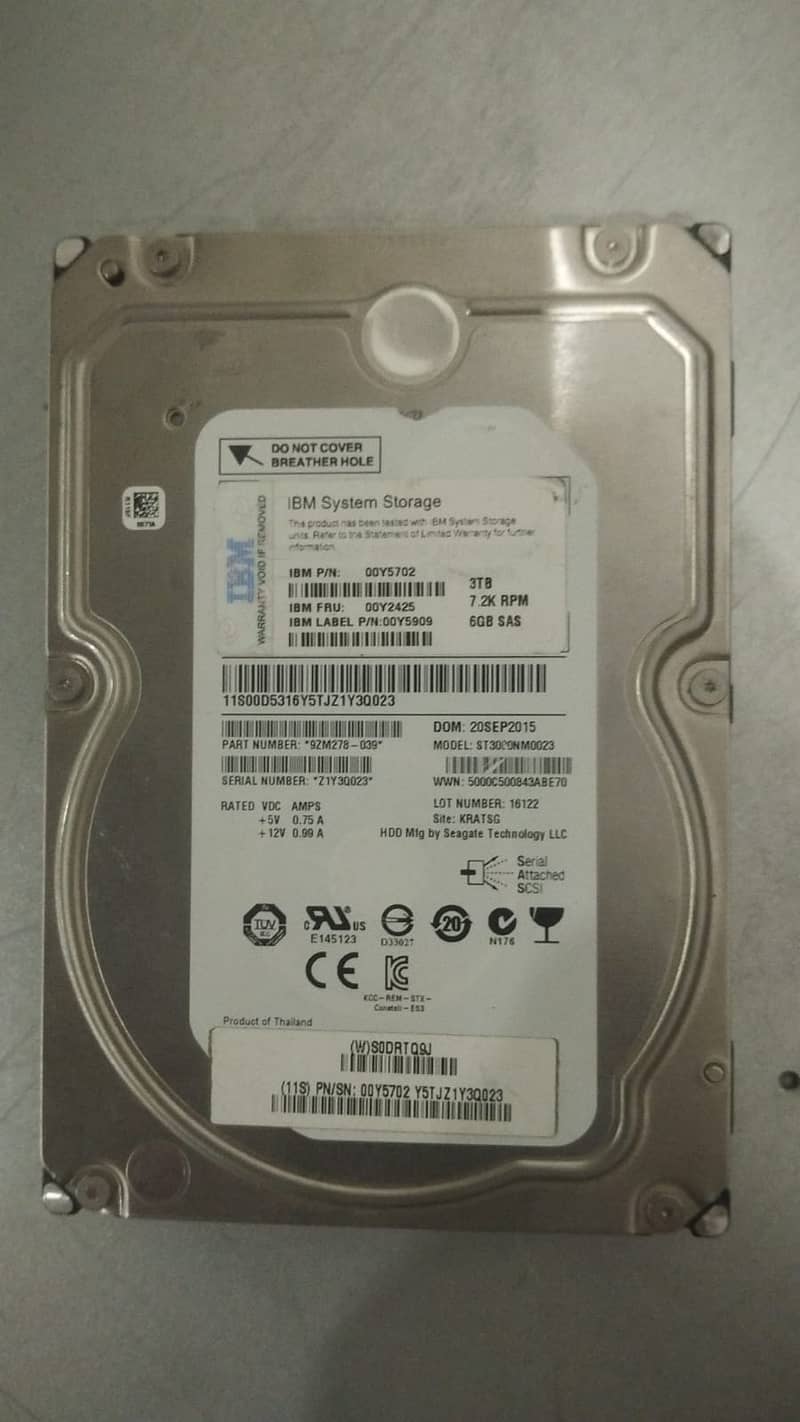 SAS Hard Drives & Solid State Drives 12