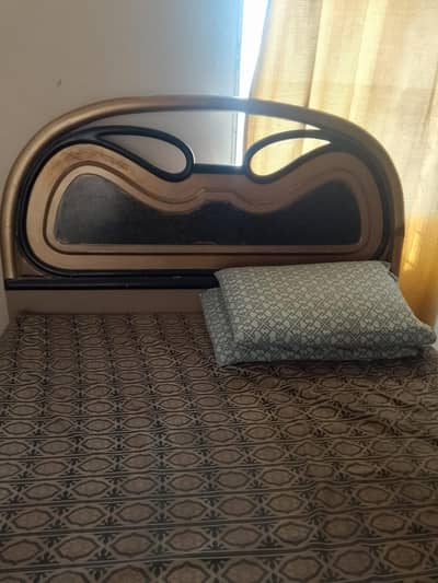 bed with 3 door cupboard and dresser