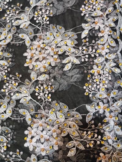 net fabrics embroidery wrok