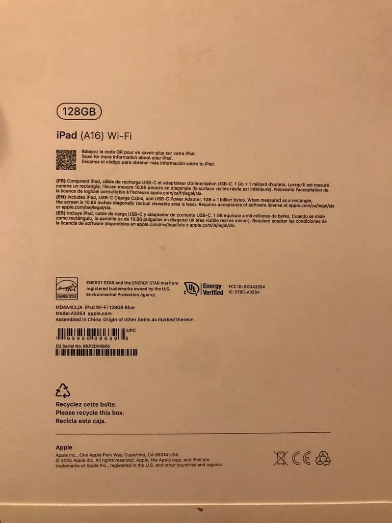 ipad A16 Box pack 3