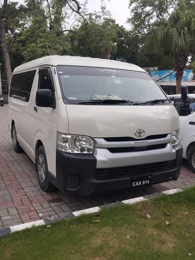 Toyota Hiace highroof available for booking tour rent