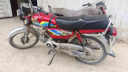 Honda CD 70 model 2021 sealed Engine mainted