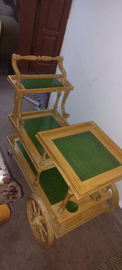 Pure Chiniot wood trolley