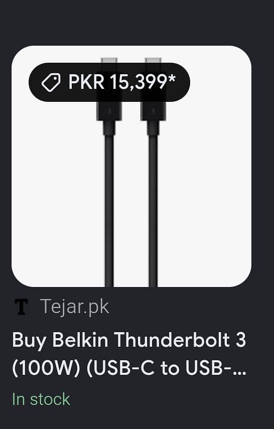 thunder Bolt Cable 3 0
