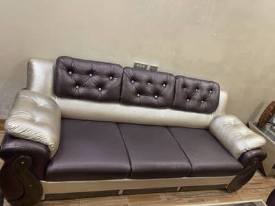 6 seater sofa set with deewan and tables