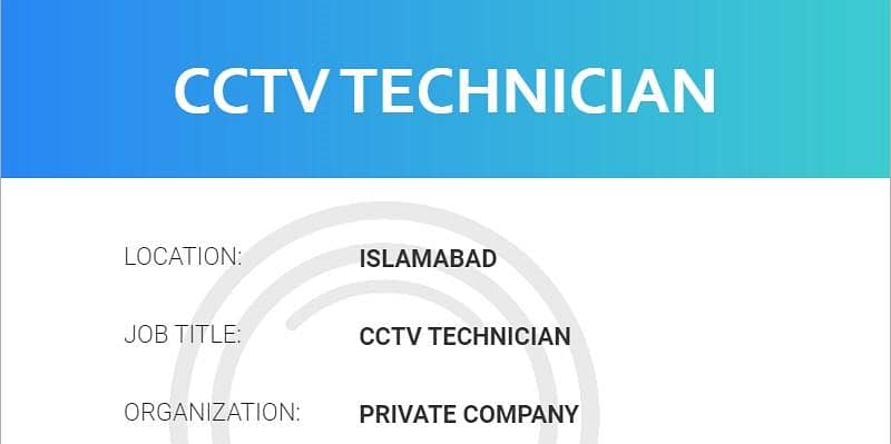 CCTV TECHNICIAN 0