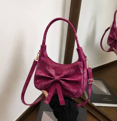Women's Leather Printed Shoulder Bag