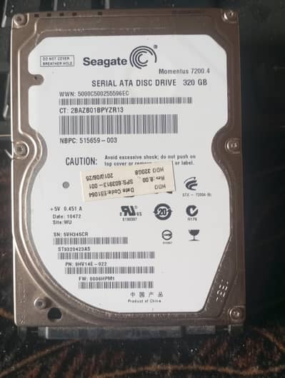 2GB ram 2  1 processor and 1 HDD 320 GB Storage