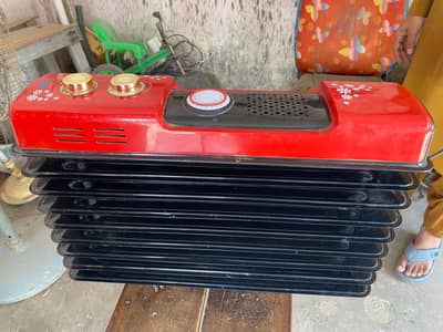  ANEX Oil Heater – Powerful Room Heating | Red & Black