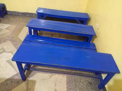 school benches