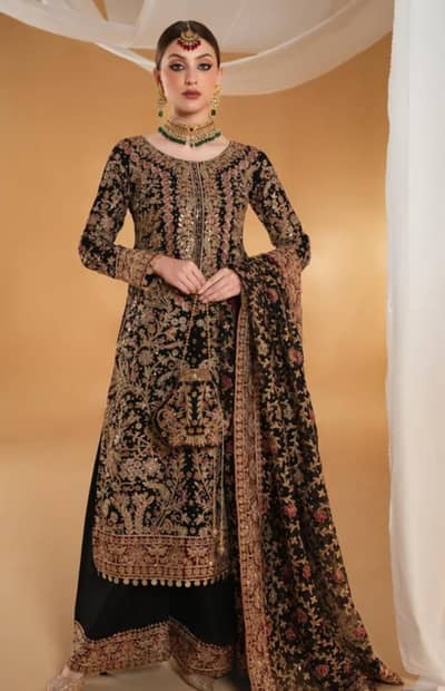 4 piece - top + bottom + dupatta + potli