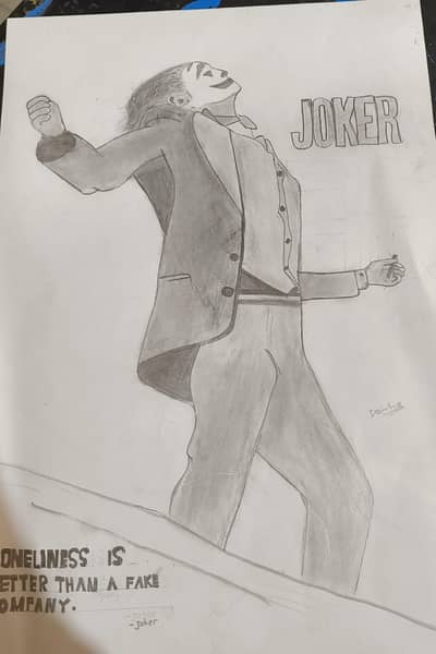 Homemade painting. "The Joker"