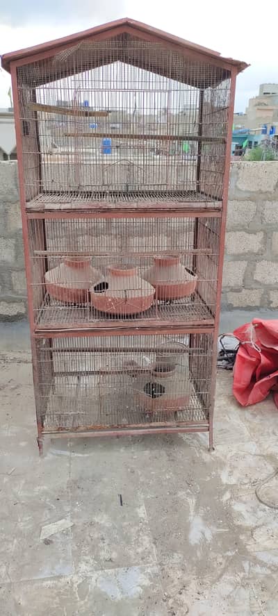 3 khane ka cage