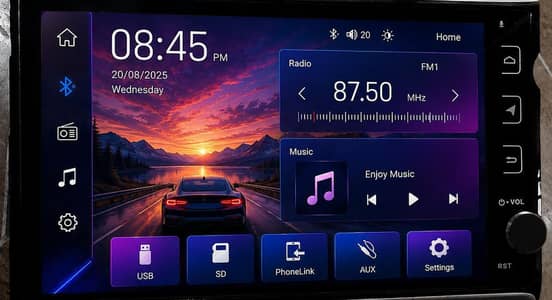 android car lcd with back camera