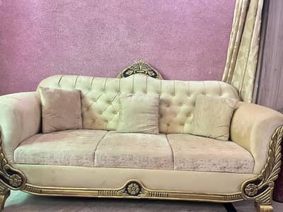 6 seater sofa set with table