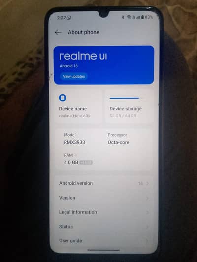 Realme Note 60x 4/64