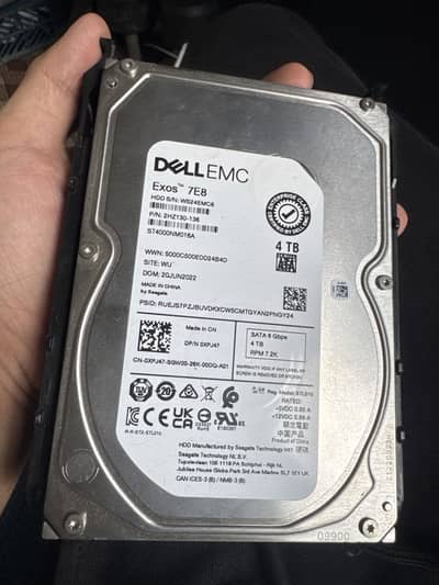 Original Dell 4tb hard drive 100 health